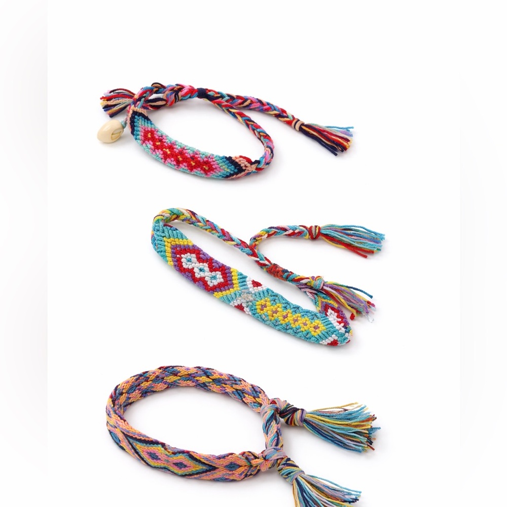 Colorful Woven Friendship Bracelets for Kids